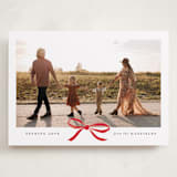 "Crimson Bow" - Valentine's Day Cards in Crimson by Olivia Kanaley Inman - Front