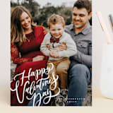 "Happy Day Script" - Valentine's Day Cards in Cloud by Wildfield Paper Co - Front