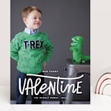 "Our Funny Valentine" - Valentine's Day Cards in Crimson by Bethany Anderson - Front