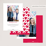 "Our Funny Valentine" - Valentine's Day Cards in Crimson by Bethany Anderson - Back of Card Options