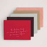 "Our Funny Valentine" - Valentine's Day Cards in Crimson by Bethany Anderson - Colored Envelopes Available