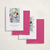 "Simply the cutest" - Valentine's Day Cards in Magenta by Lea Delaveris - Back of Card Options
