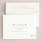 "Big Heart" - Valentine's Day Cards in Cream by Morgan Kendall - FREE Recipient Addressing