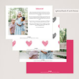 "Peace Love & Laughter" - Valentine's Day Cards in Cupcake by Playground Prints - Back of Card Options