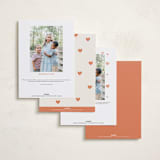 "Heart Map" - Valentine's Day Cards in Blush by Heather Francisco - Back of Card Options