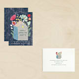 "Home" - Valentine's Day Cards in Navy by Eve Schultz - Assembled