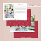 "Love in the Chaos" - Valentine's Day Cards in Berry by Randi Cirelli - Back of Card Options