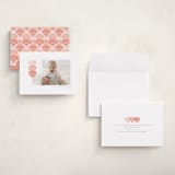 "Love Hearts" - Valentine's Day Cards in Peach by Hudson meet Rose - Assembled