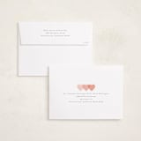 "Love Hearts" - Valentine's Day Cards in Peach by Hudson meet Rose - FREE Recipient Addressing