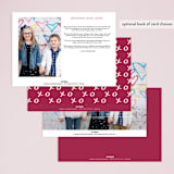 "Sending our XOXO" - Valentine's Day Cards in Merlot by MC Designs - Back of Card Options