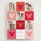 "Vibrant Disney Mickey" - Valentine's Day Cards in Cranberry by Ellen Schlegelmilch - Front