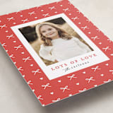 "Little Hearts & Bows" - Valentine's Day Cards in Cherry by Maria Alou - Detail