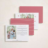 "Ribbon script" - Valentine's Day Cards in Snow by Lea Delaveris - Back of Card Options