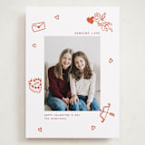 "Doodle Frame" - Valentine's Day Cards in Cherry by Cass Loh - Front