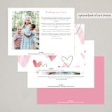 "Sending the love" - Valentine's Day Cards in Rose by Pixel and Hank - Back of Card Options