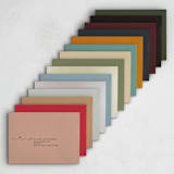 "Polka Hearts" - Valentine's Day Cards in Peach by AK Graphics - Colored Envelopes Available