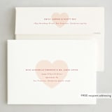 "Polka Hearts" - Valentine's Day Cards in Peach by AK Graphics - FREE Recipient Addressing