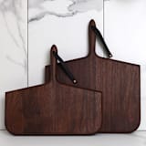 "Whale Bone Walnut Cutting & Serving Board Bundle" - Cutting Boards in pink by KHEM Studios