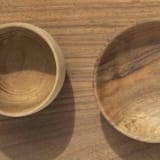 "Rectangular Cutting Board with Wooden Bowls Set" - Cutting Boards in brown by Powered By People