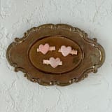 "Pink Heart Mini Hair Clip" - Hair Clip in pink by Quiet Clementine