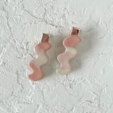 "Squiggle Hair Clip Set" - Hair Clip in pink by Quiet Clementine