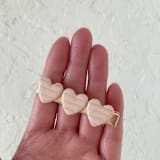 "Valentine's Day Heart Hair Clip Set" - Hair Clip in pink by Quiet Clementine