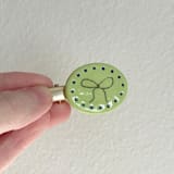 "Oval Bow Hair Clip" - Hair Clip in green by Quiet Clementine