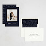 "Modern Elegant" - Hanukkah Cards in Midnight by Katherine Moynagh - Assembled