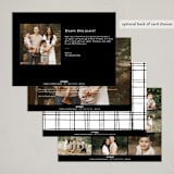 "Modern Plaid" - Hanukkah Cards in Cloud by Carolyn Nicks - Back of Card Options