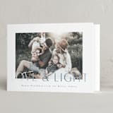 "With Light" - Hanukkah Cards in Ocean by AK Graphics - Folded Card