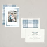 "Plaid Frame" - Hanukkah Cards in Ice by AK Graphics - Assembled