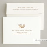 "Candles arch" - Hanukkah Cards in Aqua by FRANI - FREE Recipient Addressing