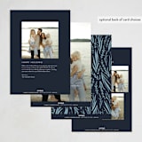 "Floral Arch" - Hanukkah Cards in Night by Orasie - Back of Card Options