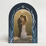"Floral Arch" - Hanukkah Cards in Night by Orasie - Front
