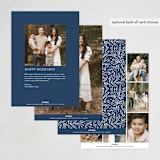 "Star & plants" - Hanukkah Cards in Midnight by Yuliya Evseeva - Back of Card Options