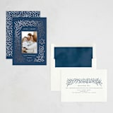 "Star & plants" - Hanukkah Cards in Midnight by Yuliya Evseeva - Assembled