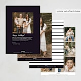 "Flourish" - Hanukkah Cards in Midnight by Hudson meet Rose - Back of Card Options