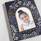 "Flourish" - Hanukkah Cards in Midnight by Hudson meet Rose - Detail