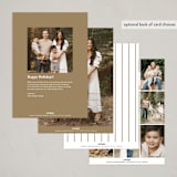 "golden menorah" - Hanukkah Cards in Gilded by Sumak Studio - Back of Card Options