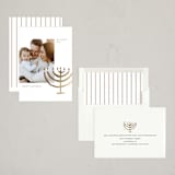 "golden menorah" - Hanukkah Cards in Gilded by Sumak Studio - Assembled