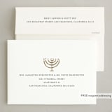 "golden menorah" - Hanukkah Cards in Gilded by Sumak Studio - FREE Recipient Addressing