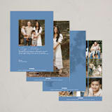 "Elegant Hanukkah" - Hanukkah Cards in Sky by Nicole Barreto - Back of Card Options