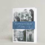 "Elegant Hanukkah" - Hanukkah Cards in Sky by Nicole Barreto - Folded Card