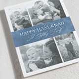 "Elegant Hanukkah" - Hanukkah Cards in Sky by Nicole Barreto - Detail