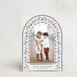 "Talavera" - Hanukkah Cards in Navy by Meagan Christensen - Front
