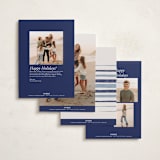 "Star of David" - Hanukkah Cards in Blue Spruce by Annie Montgomery - Back of Card Options