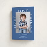 "Here for the Latkes" - Hanukkah Cards in Powder by Erika Firm - Folded Card