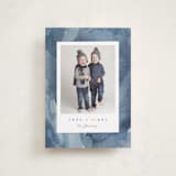 "Watercolor Frame" - Hanukkah Cards in Cobalt by Susan Zinader - Front