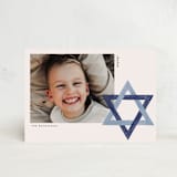 "Star of David" - Hanukkah Cards in Blue Spruce by Annie Montgomery - Front