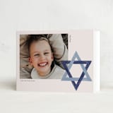 "Star of David" - Hanukkah Cards in Blue Spruce by Annie Montgomery - Folded Card